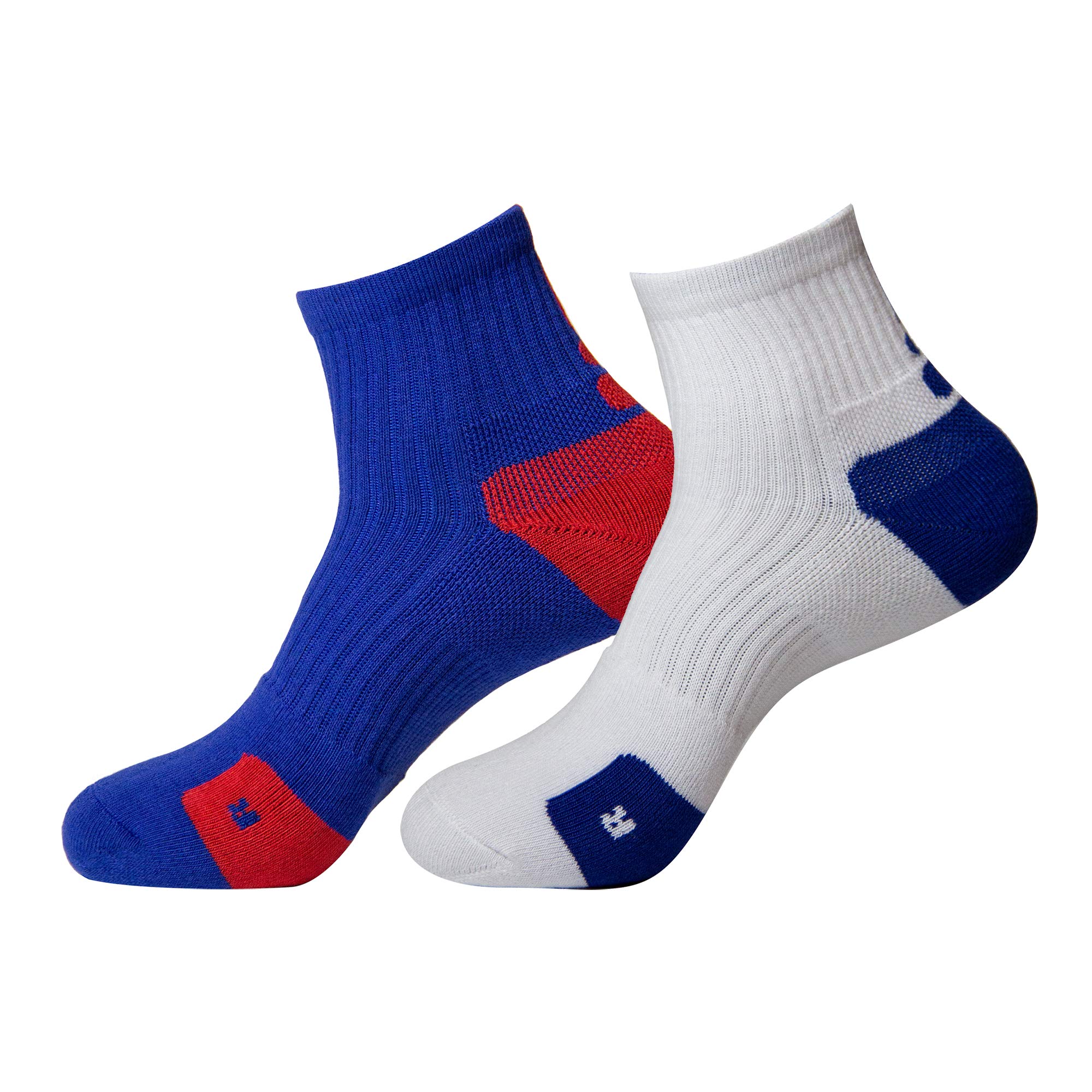 **Men's Performance Compression Socks - Breathable Cushioned Athletic Socks for Basketball, Running & Outdoor Sports (2-Pack) - Ideal for Workouts, Hiking & Daily Comfort**