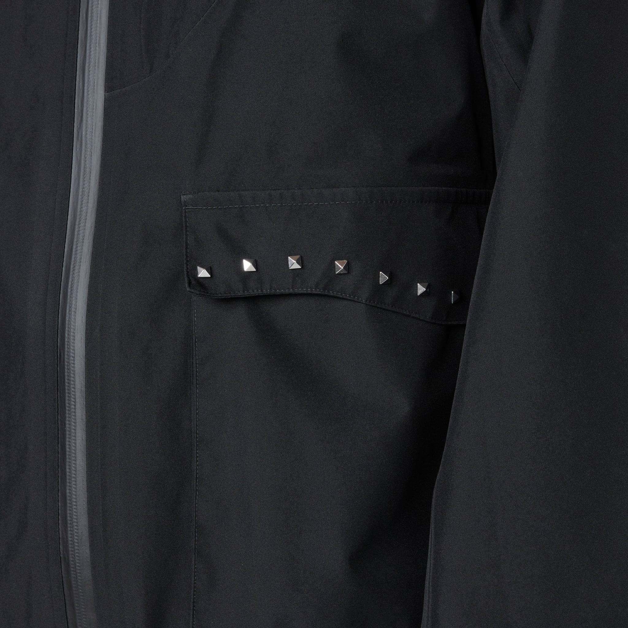 Dime x Studded GORE-TEX Waterproof Jacket for Men & Women - Black Windproof Winter Coat for Outdoor Activities, Hiking & Streetwear Fashion