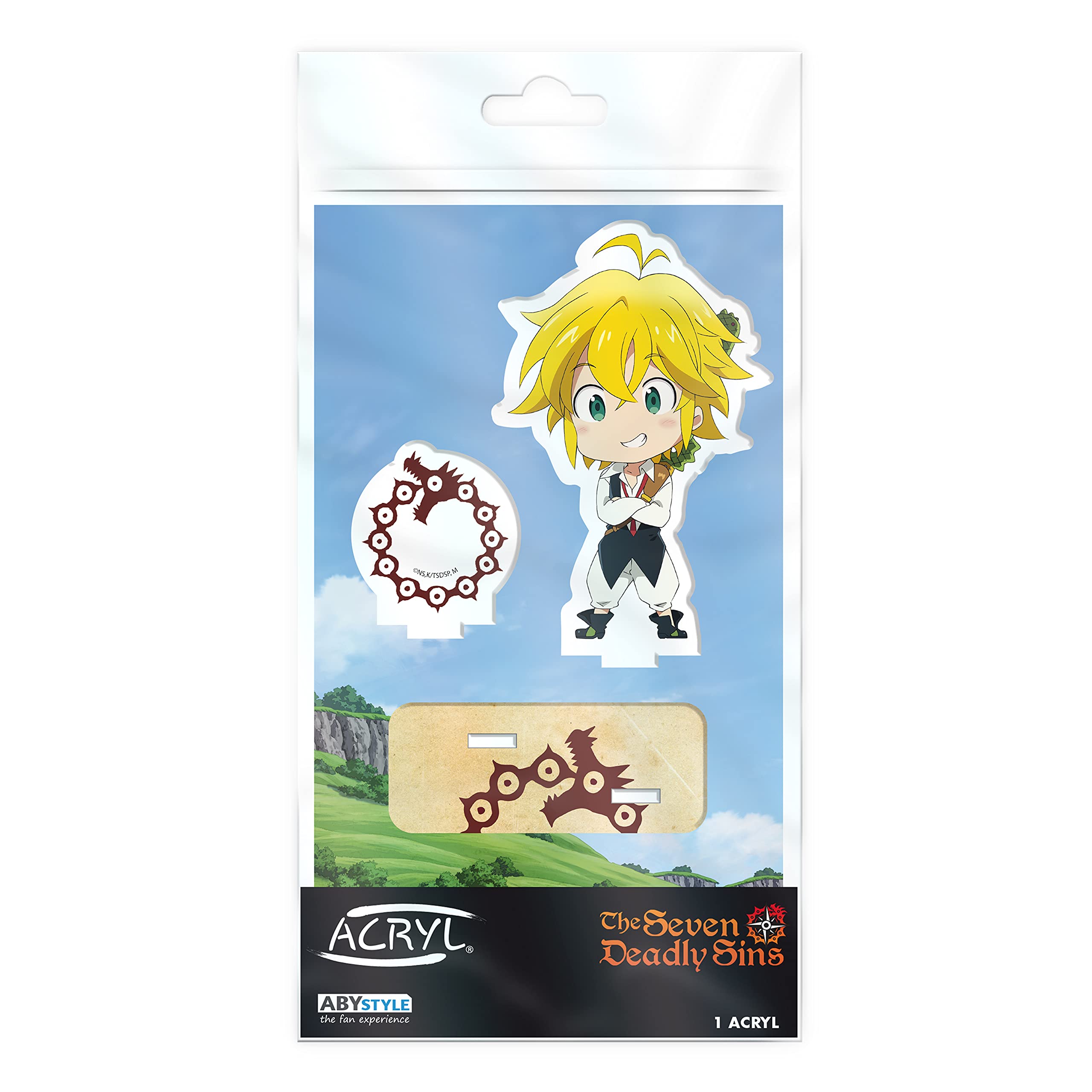 The Seven Deadly Sins Meliodas Acrylic Stand Figure - Anime Manga Collectible Desktop Decor - Perfect Gift for Fans & Anime Lovers (Office, Bedroom, Gaming Setup Display)