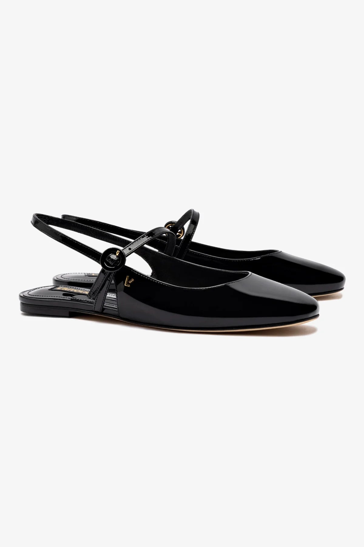 Georgina Black Patent Leather Ballet Flats - Elegant & Comfortable Women's Shoes for Work, Office & Casual Wear