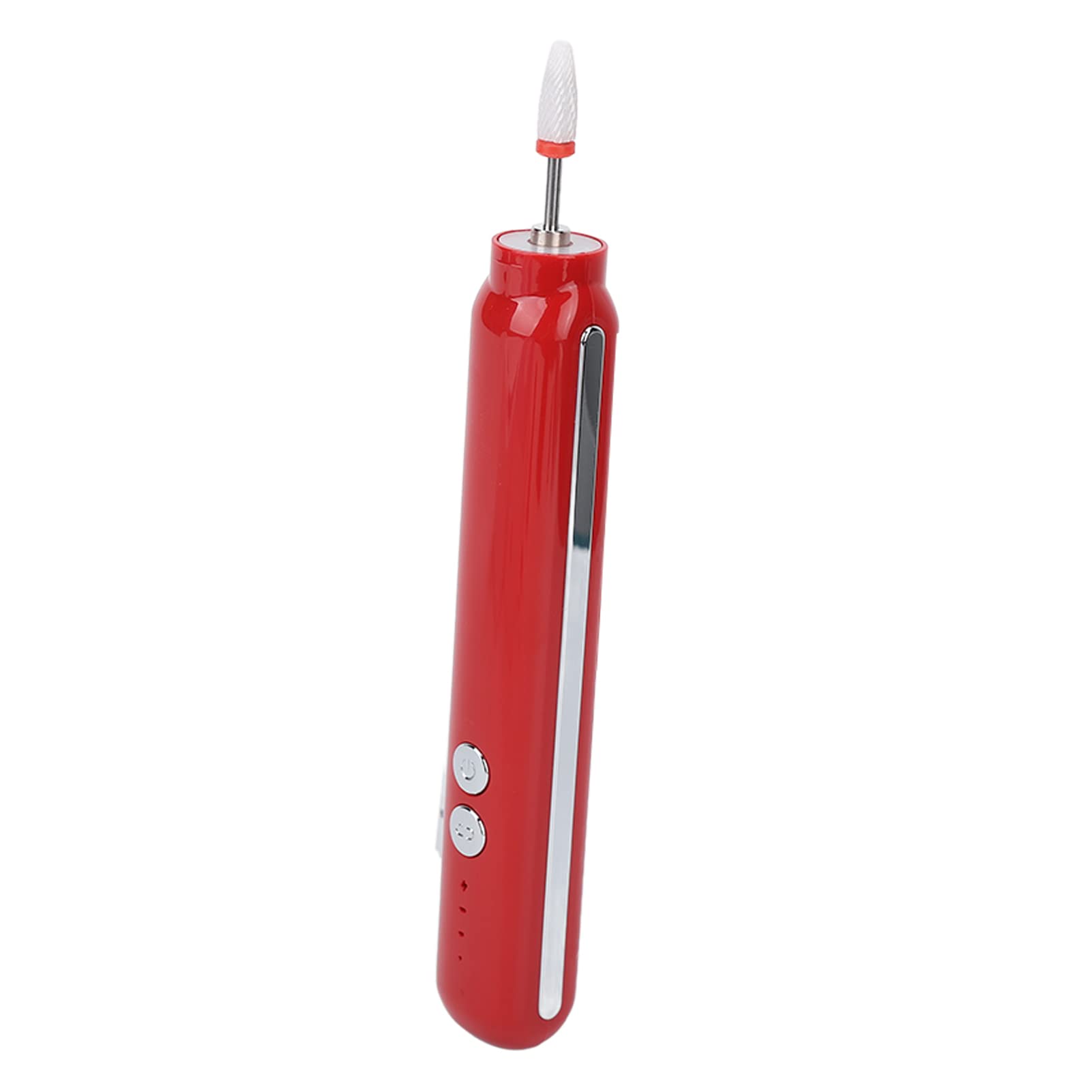 Professional USB Rechargeable Electric Nail Drill Machine - 3 Speed Portable Nail File Kit with LED Light for Manicure & Pedicure (Red) | Perfect for Home Nail Care, Salon Professionals & DIY Beauty Enthusiasts