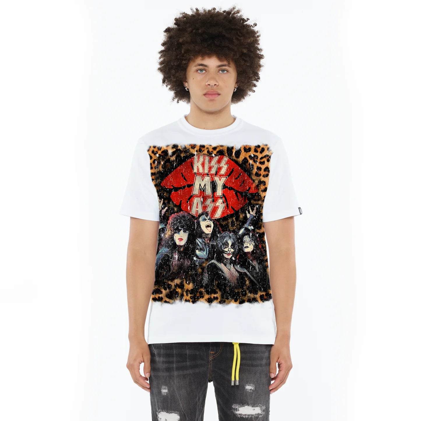 CULT OF INDIVIDUALITY Kiss Rock N Roll Graphic T-Shirt - Vintage Band Tee for Concerts, Music Festivals & Casual Wear