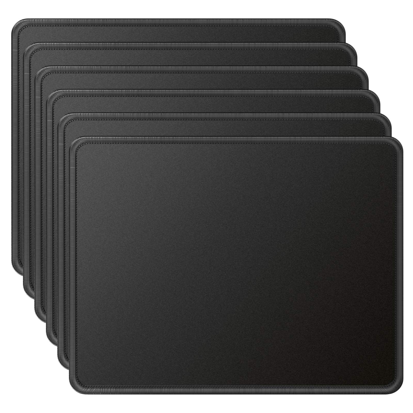 6 Pack MROCO Office Mouse Pad Set with Ergonomic Wrist Support - Comfortable & Durable for Computer Work, Gaming, and Home Office Use