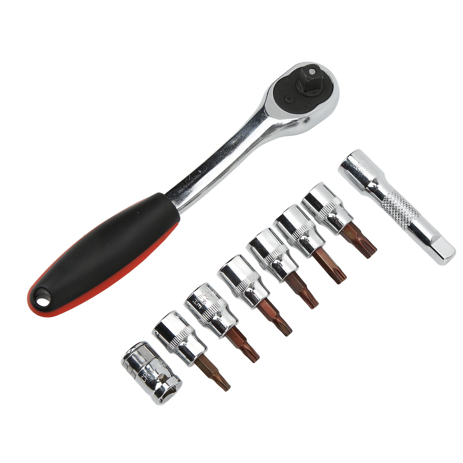 Professional Hand Socket Tool Set - Quick Mount Socket Wrench Kit with Extended Swing Room for Vehicle Maintenance, Hard Top & Door Removal - Perfect for Auto Repair, DIY Projects & Home Garage Use