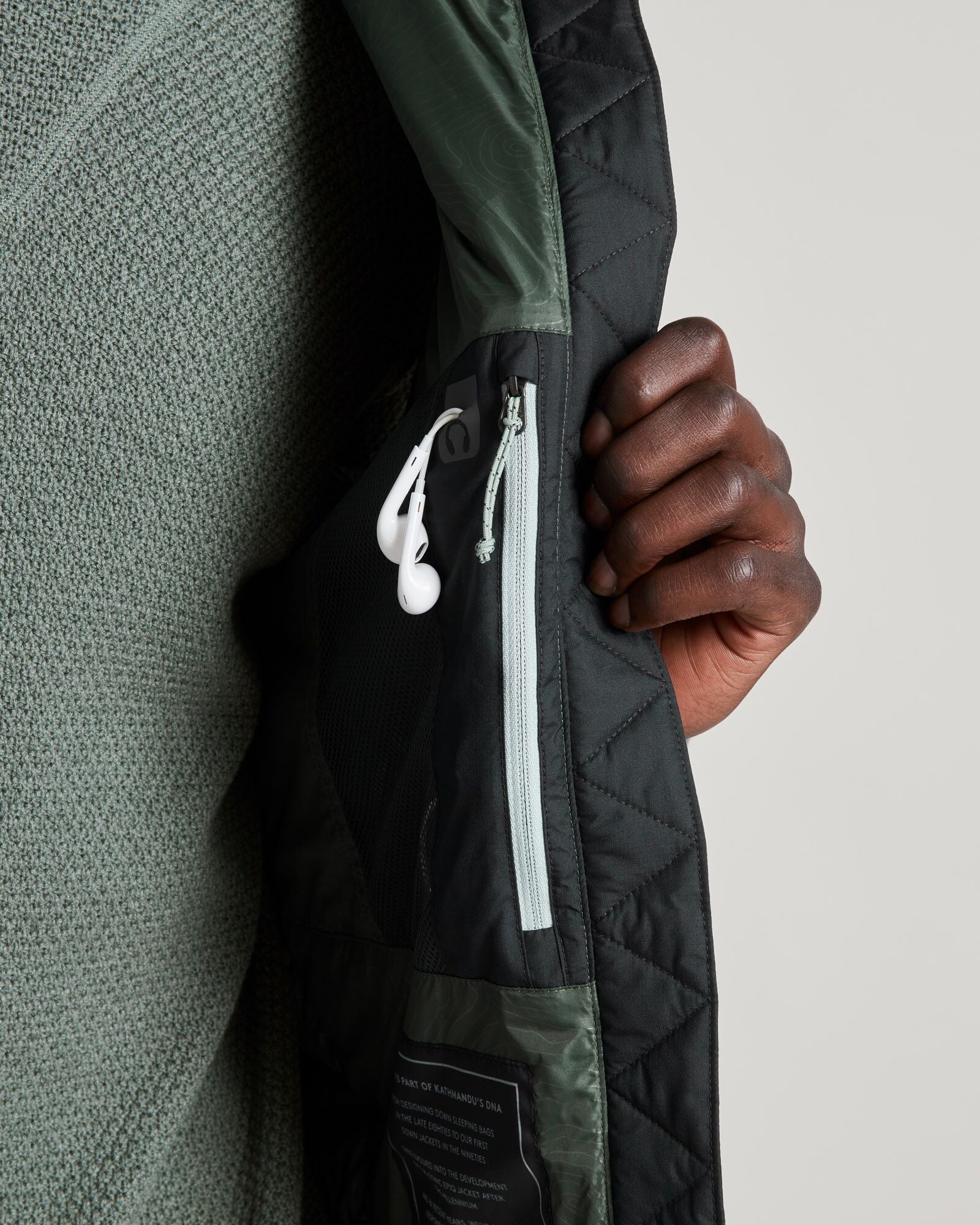 Men's Epiq Down Vest - Lightweight Warm Winter Puffer Jacket for Outdoor Activities (Gum Tree/Black) | Hiking, Camping & Cold Weather Wear