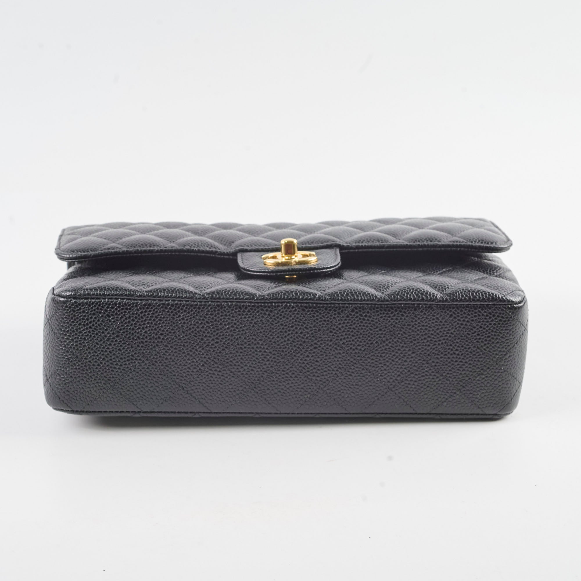 Chanel Classic Caviar Medium M/L Flap Bag Black 24 Series - Luxury Designer Handbag for Women, Perfect for Work, Evening Events & Special Occasions