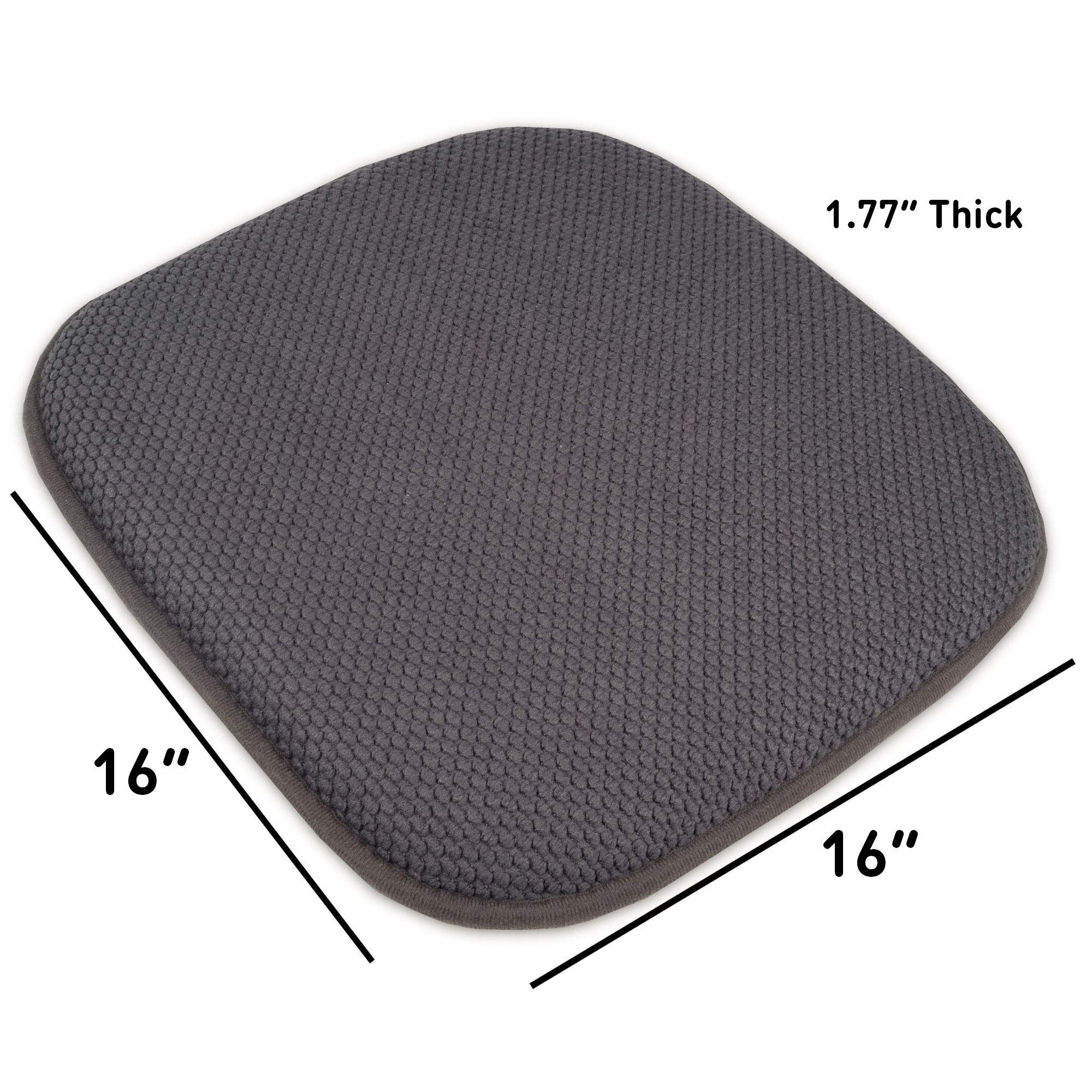 Sweet Home Collection Memory Foam Honeycomb Non-Slip Back 16