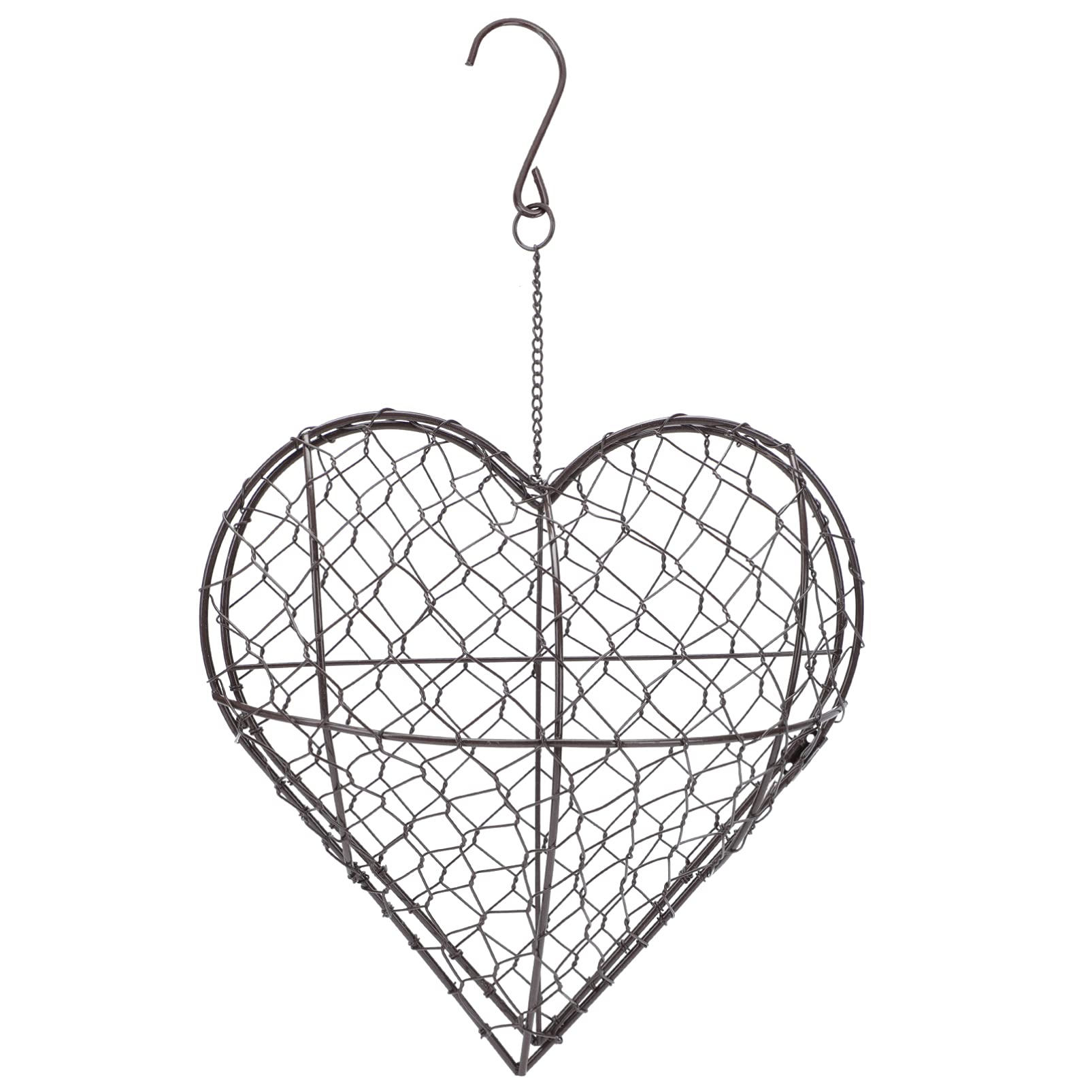 Happyyami Decorative Iron Art Heart Hanging Planter - Indoor Flower Pot for Balcony, Garden & Home Decor | Perfect for Succulents, Herbs & Small Plants