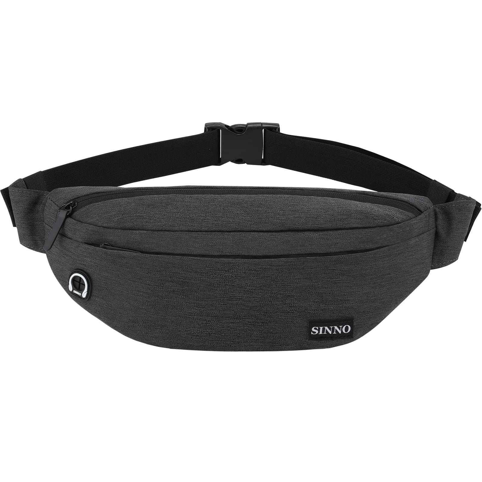 SINNO Large Waterproof Crossbody Fanny Pack for Men & Women - Fashionable Plus Size Waist Bag for Phones, Wallets & Essentials - Perfect for Running, Hiking, Gym, Workout & Travel Adventures