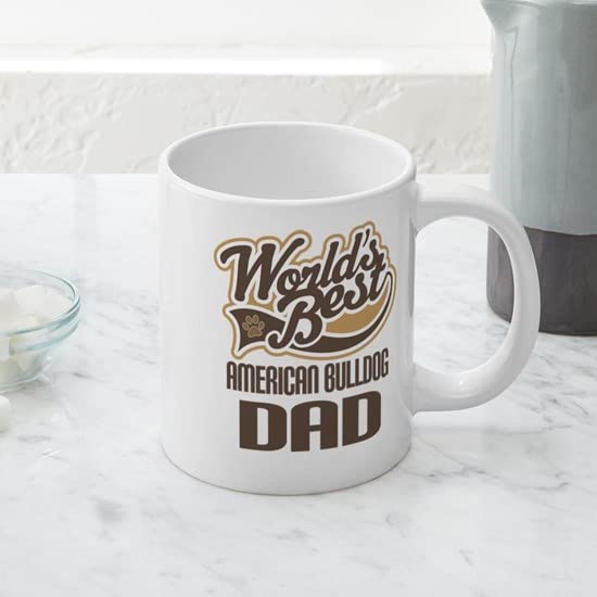 American Bulldog Dad Coffee Mug - 20 oz Large Ceramic Mega Mug for Tea, Hot Chocolate & Coffee - Perfect Gift for Bulldog Lovers & Father's Day