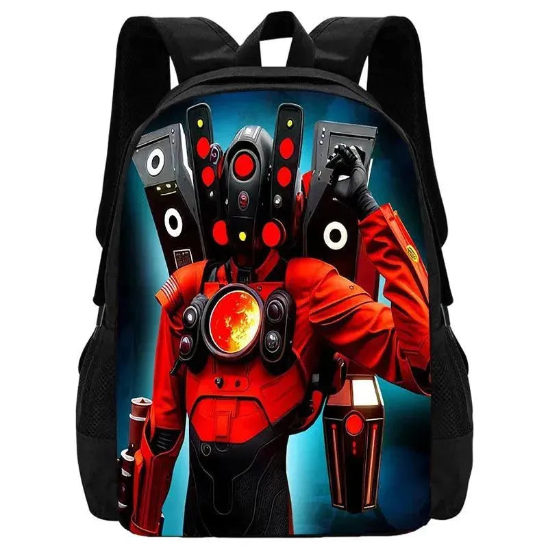 Custom Skibidi Backpack Set for School, Travel & Outdoor Adventures - Durable & Stylish Kids & Teens Backpack