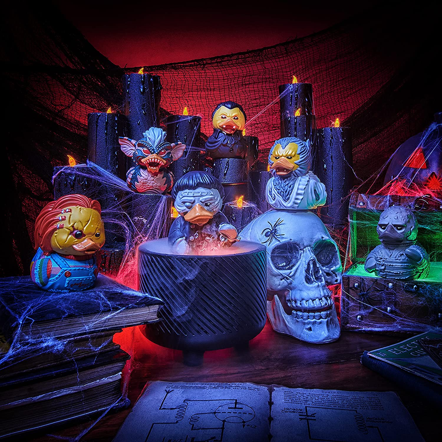 Horror Werewolf TUBBZ Cosplaying Duck Collectible Figure - Perfect for Halloween Decor, Cosplay Props & Geek Gift Collection