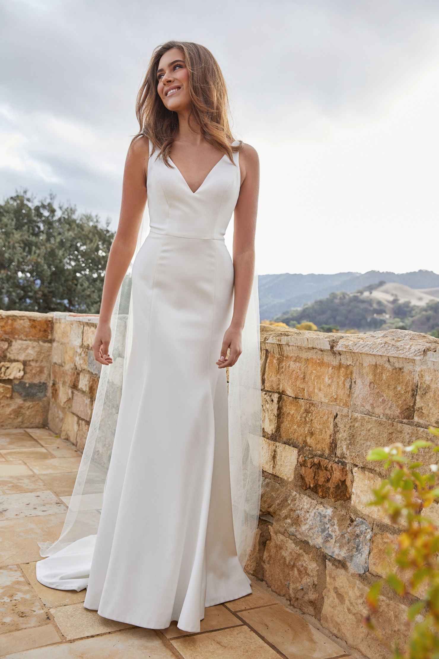 Jenny Yoo Tana Gown - Elegant A-Line Wedding Dress with Lace Appliques | Perfect for Bridal Ceremonies, Formal Events & Special Occasions