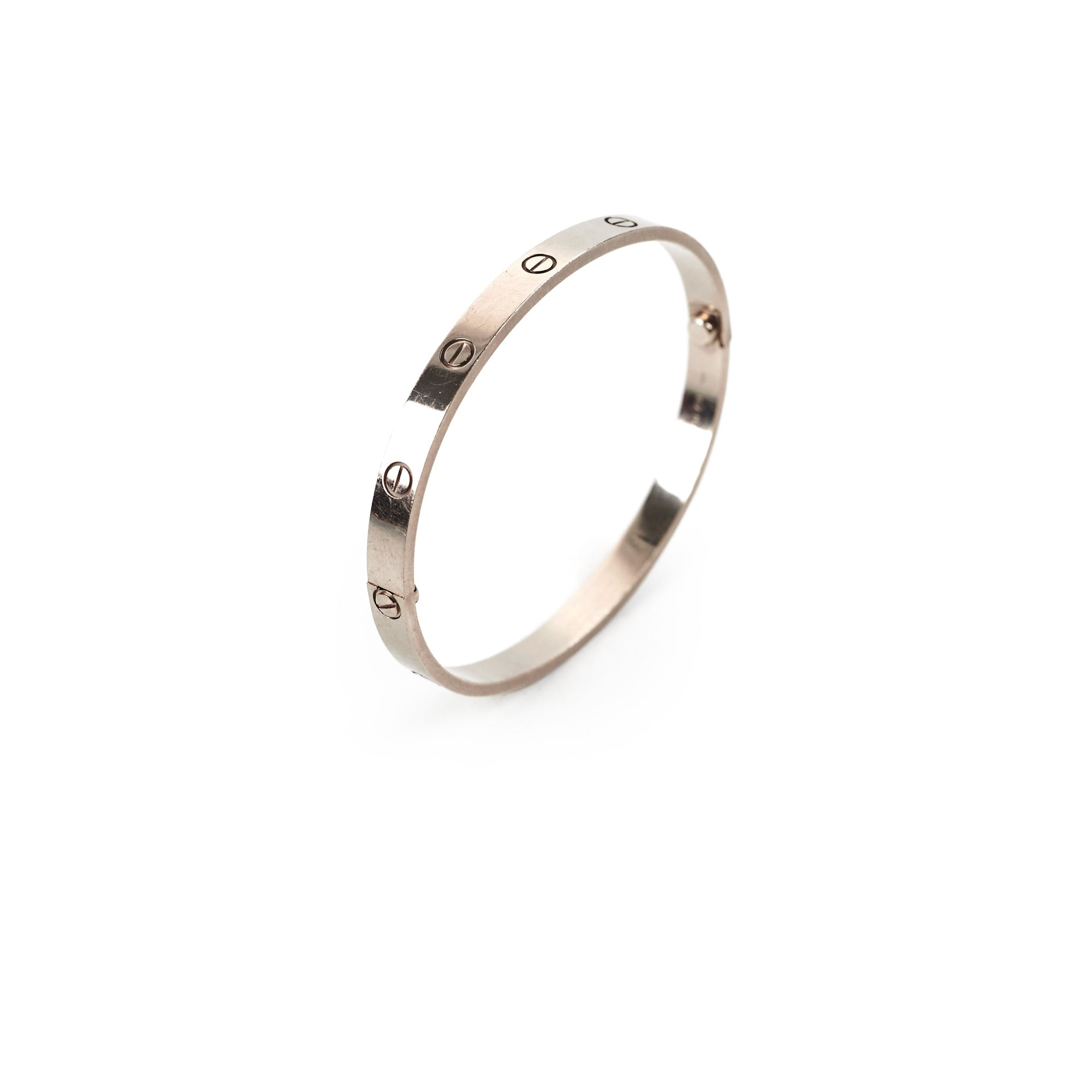 Cartier Love Bracelet 18K White Gold Size 20 - Luxury Jewelry Gift for Women, Anniversary & Special Occasions