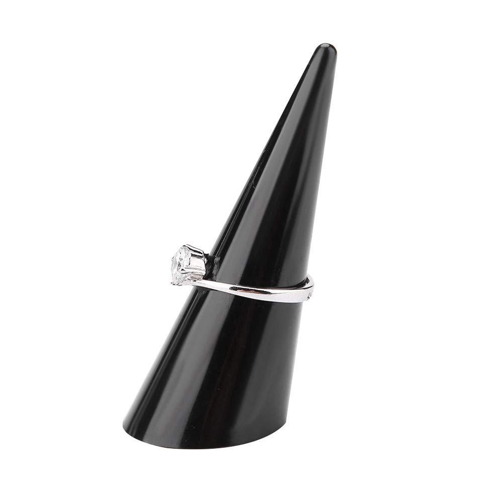5-Piece Acrylic Ring Holder Set - Jewelry Display Stand for Rings, Organizer with Finger Cones - Perfect for Boutique, Wedding Ring Showcase & Jewelry Store Organization