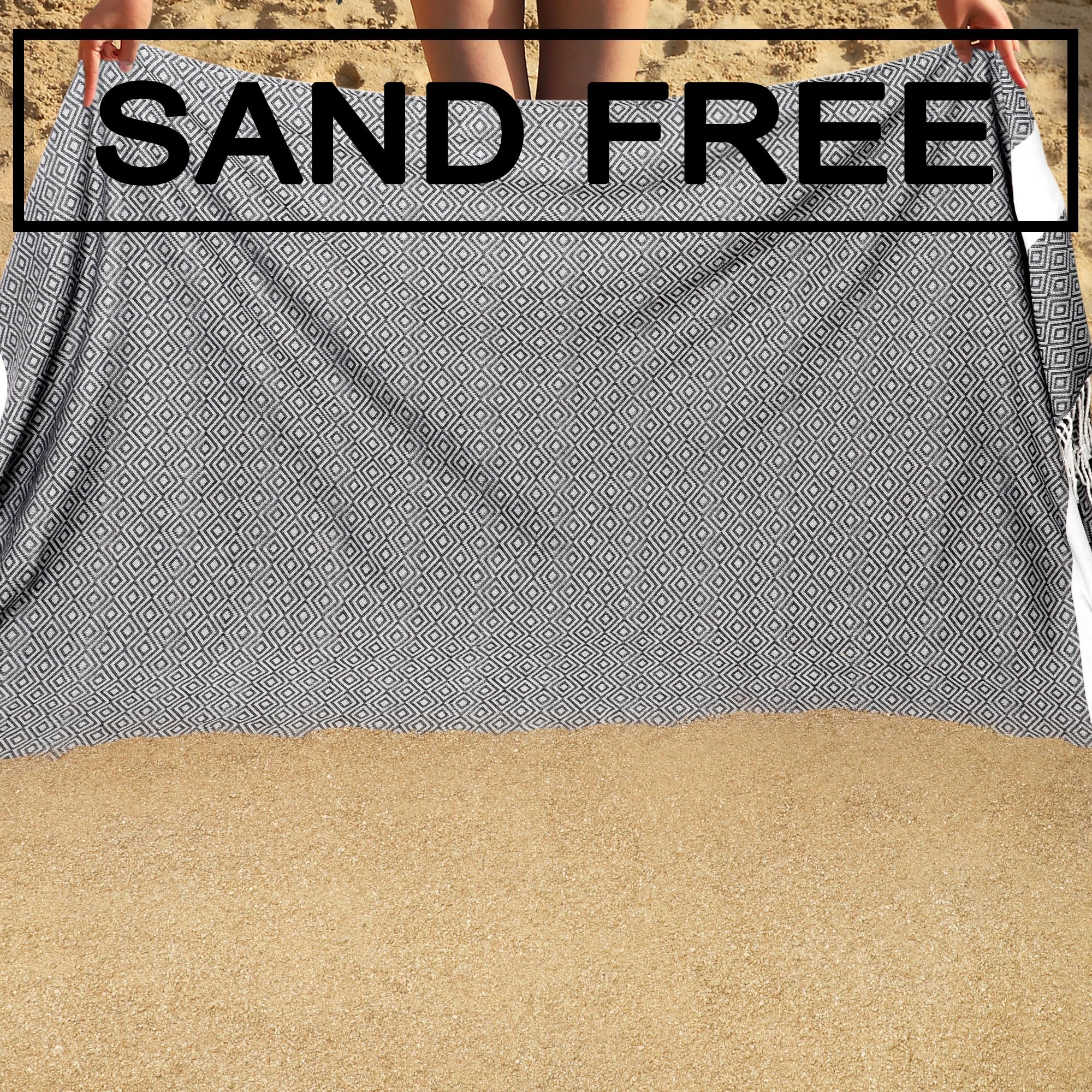 2 Pack Oversized Turkish Beach Towels 39
