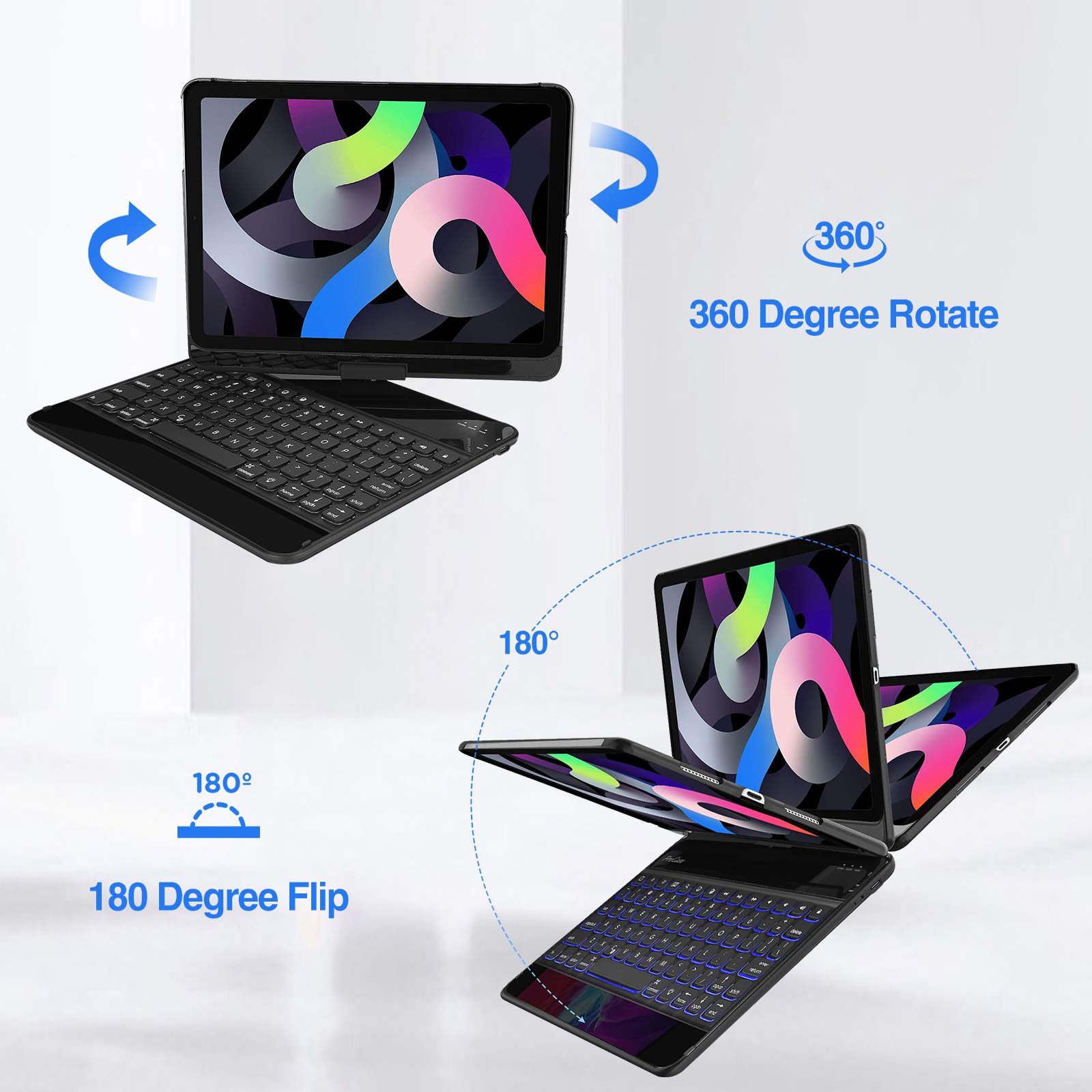 ProCase iPad Keyboard Case - Compatible with iPad Air 5 10.9