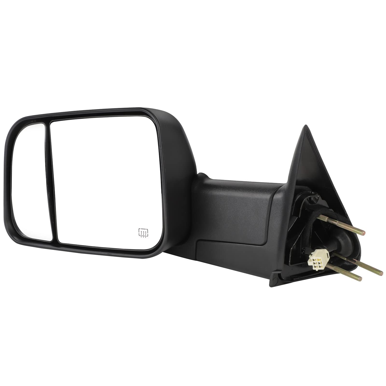 INEEDUP Towing Mirrors for Dodge Ram 1500/2500/3500 (1998-2001) - Power Control, Heated, Turn Signal, Black Housing - Driver & Passenger Side - Perfect for Off-Roading, Towing & Enhanced Visibility