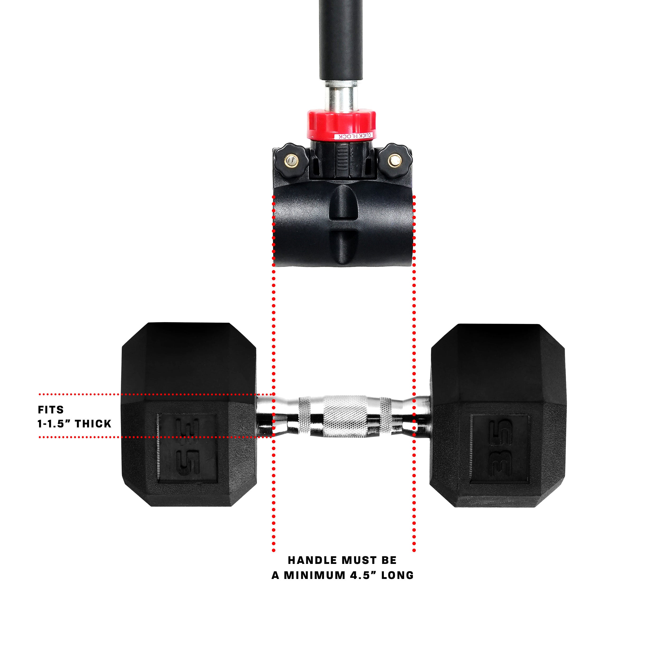 PRCTZ Training Modular Barbell - Home Gym Dumbbell to Barbell Converter Kit for Strength Training, Weightlifting & CrossFit | Perfect for Home Workouts, Garage Gyms & Fitness Enthusiasts