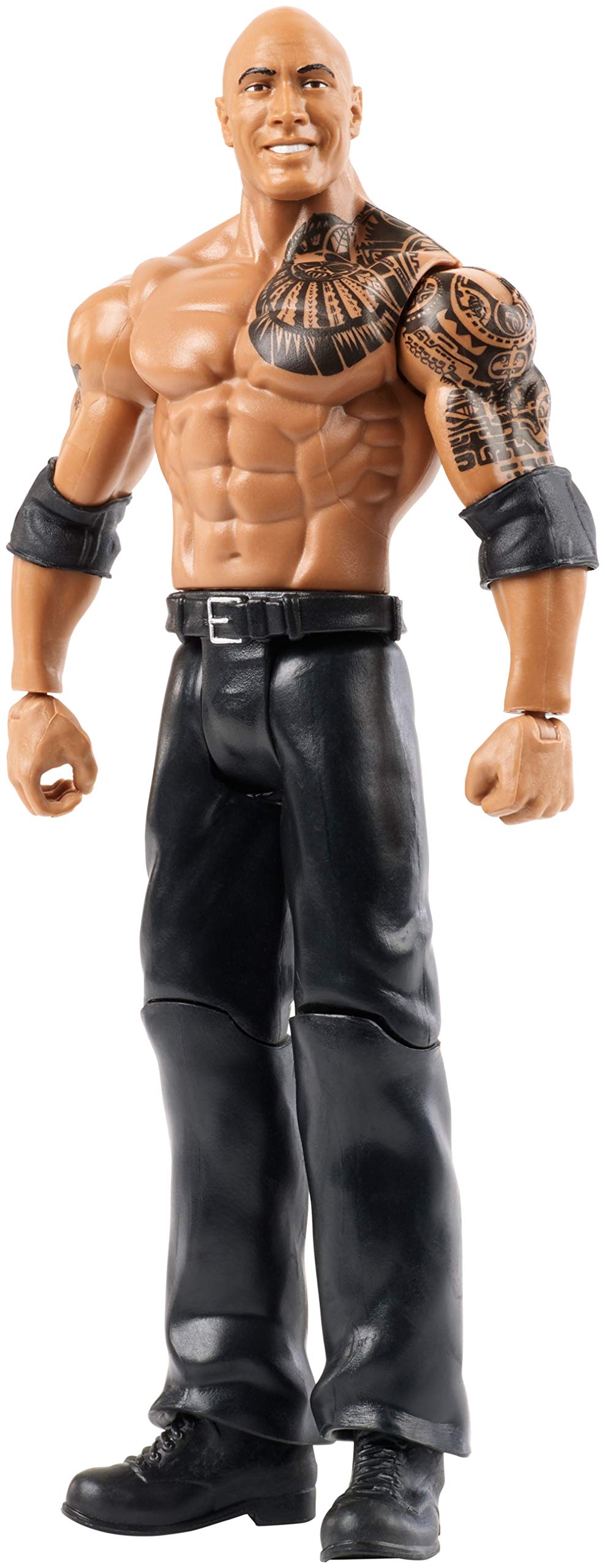 WWE The Rock Action Figure Collectible Toy - Dwayne Johnson Wrestling Figurine for Kids & Adults - Perfect for Play, Display, and WWE Fan Collections
