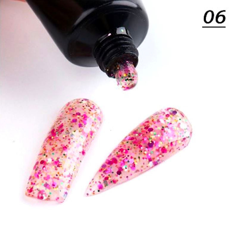 Glitter Diamond PolyGel Nail Kit - Professional UV LED Gel Polish in a Tube for Long-Lasting Manicures | Perfect for Nail Salons, DIY Nail Art & Special Occasions