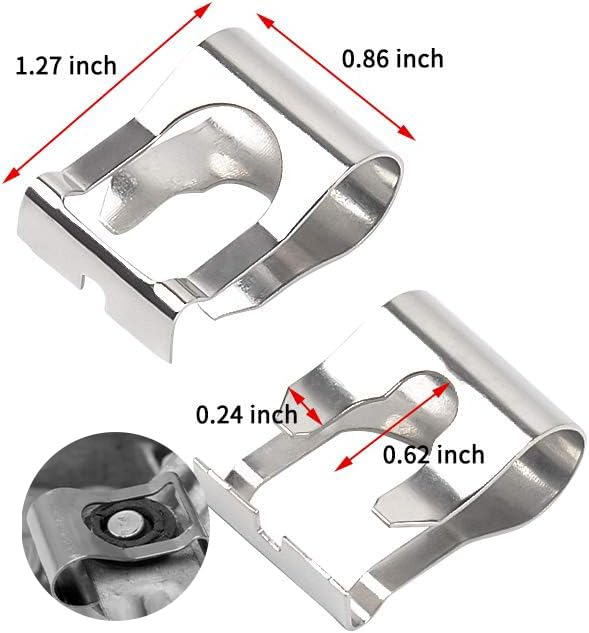 OTUAYAUTO 2Pcs Wiper Linkage Clips - Replacement Wiper Link Clamp Compatible with OEM# 49444 - Perfect for Windshield Wiper Arm Repair & Maintenance