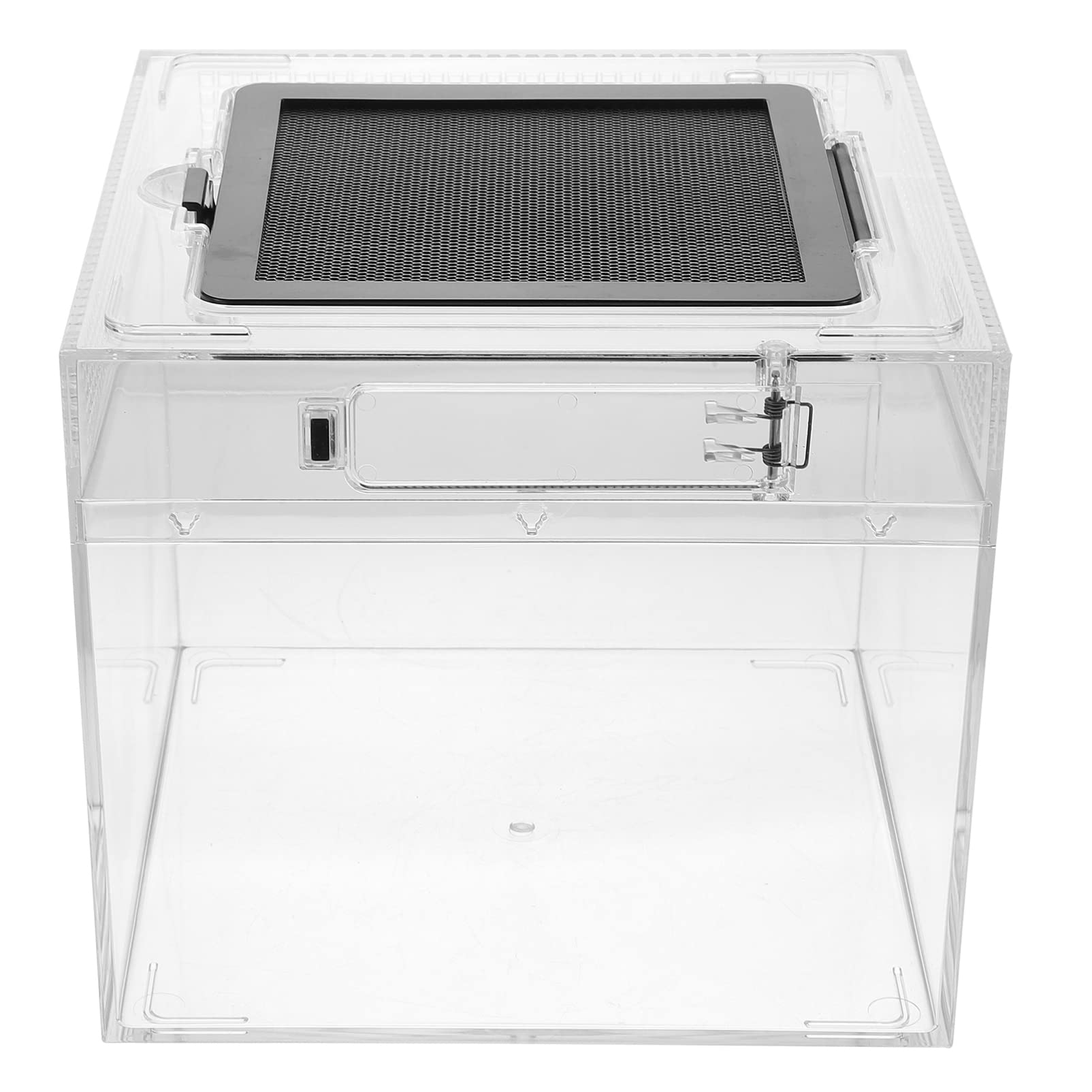 STOBOK Reptile Feeding Box - Small Crawling Pet Habitat Container for Lizards, Snakes & Geckos - Perfect for Hatching, Feeding & Travel Use