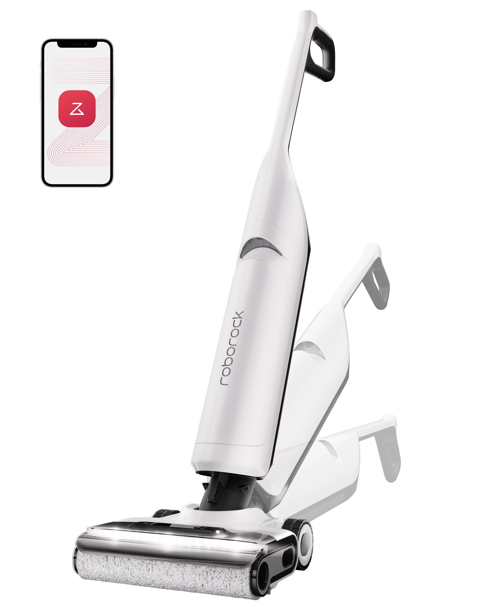 Roborock Flexi Pro Cordless Wet Dry Vacuum Cleaner and Mop - 17000Pa Powerful Suction, Hot Water Self-Cleaning, Hot Air Drying System for Hard Floors & Tiles | Edge-to-Edge Cleaning with FlatReach Technology | Perfect for Home, Office & Pet Hair Cleaning