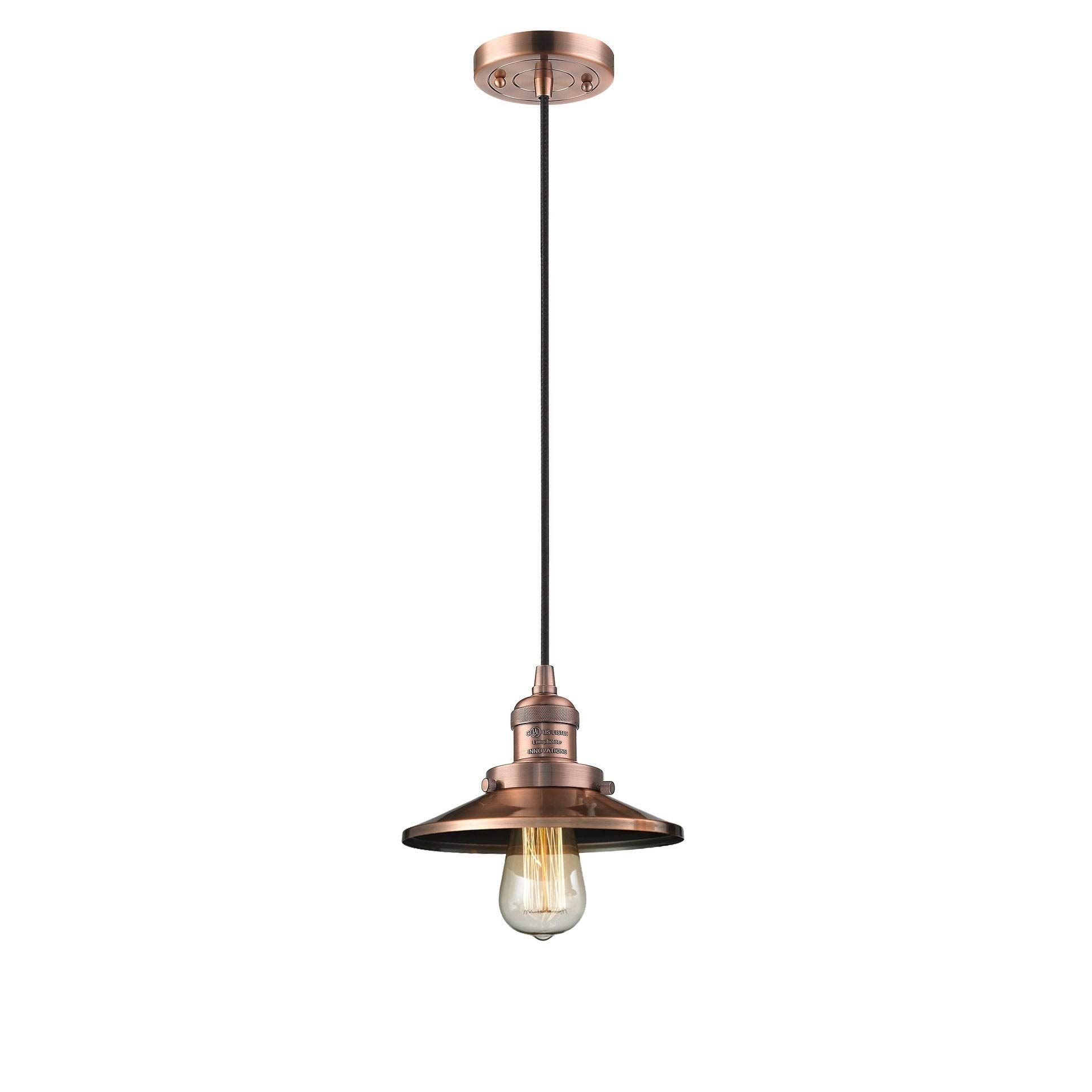Innovations INNO201C-SN-M2-LED Mini Pendant Light - Modern LED Ceiling Fixture in Pewter, Nickel & Silver - Perfect for Kitchen Island, Dining Room or Bedroom Lighting