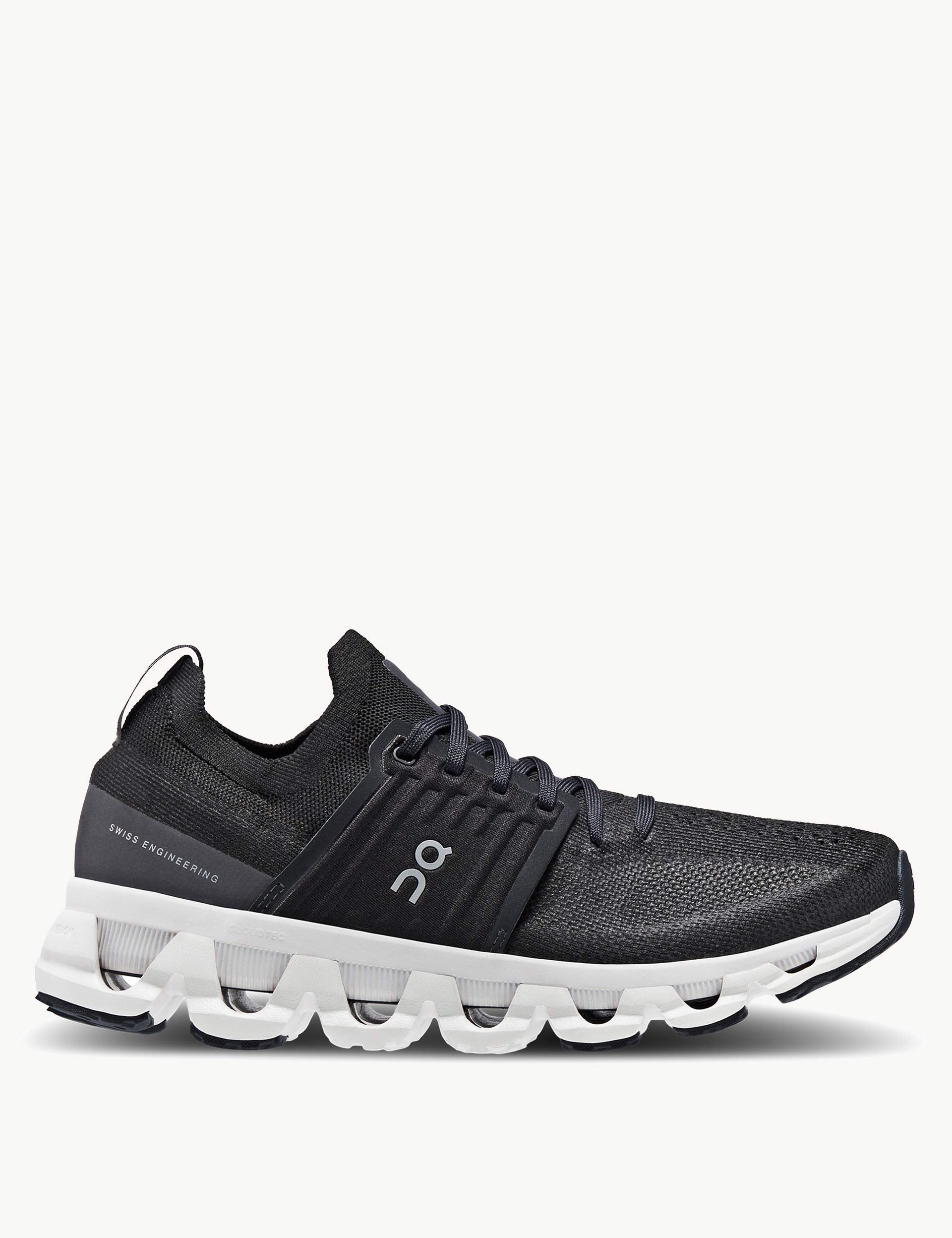 Cloudswift 3 Running Shoes - All Black Men's & Women's Lightweight Sneakers for Jogging, Gym Workouts & Daily Wear