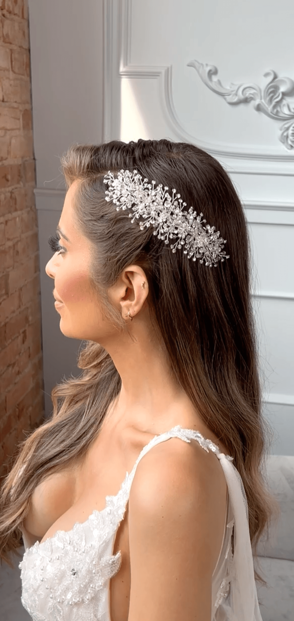 Whitney Austrian Crystal Bridal Headpiece Comb - Elegant Wedding Hair Accessory for Brides, Bridesmaids & Prom | Perfect for Weddings, Formal Events & Special Occasions