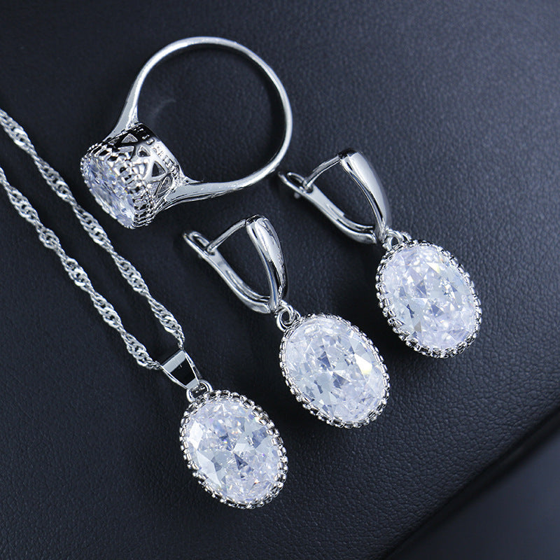 Elegant Bridal Wedding Jewelry Set with Diamond Hair Claw - Perfect for Bridal Shower, Wedding Ceremony & Formal Dinner Parties
