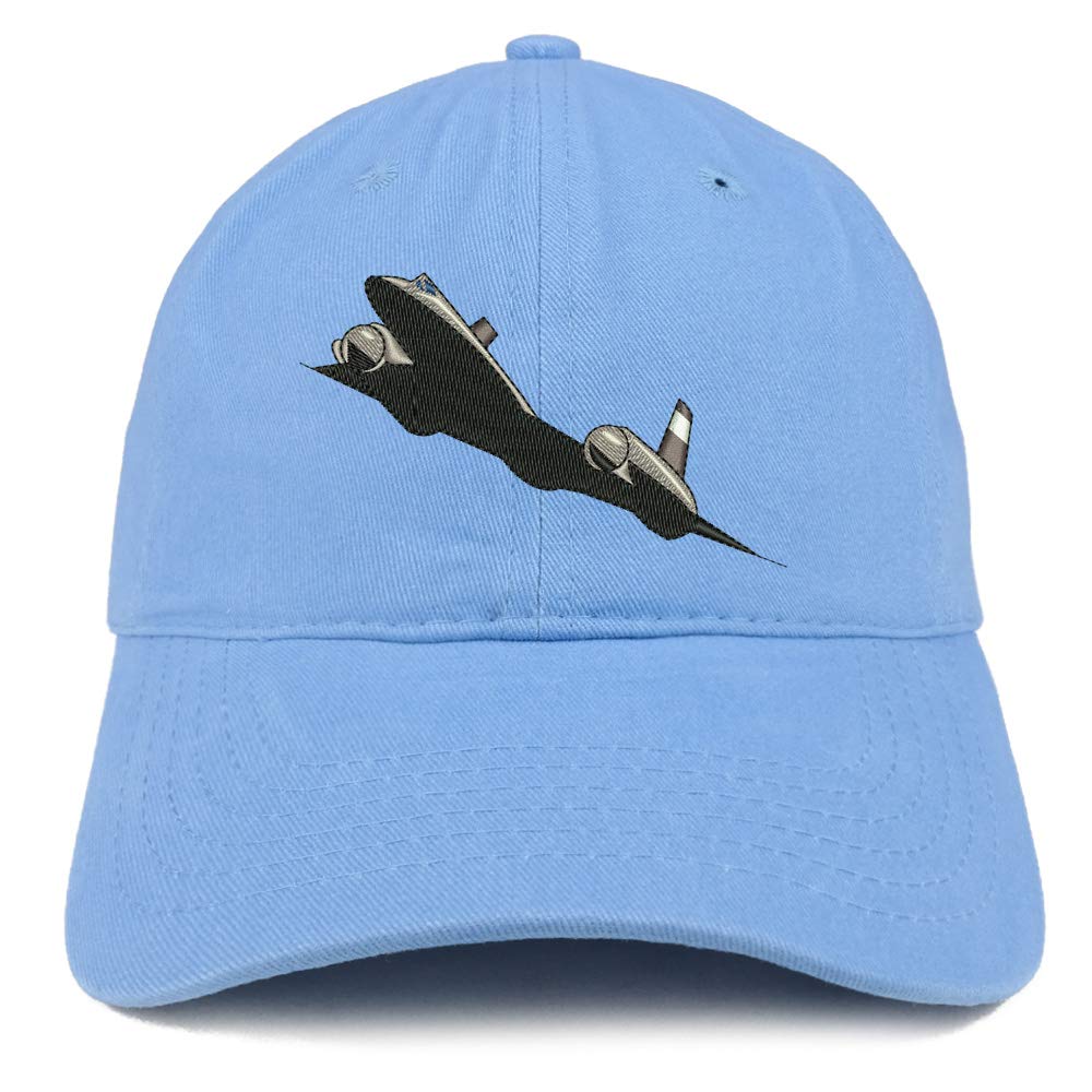 SR-71 Blackbird Embroidered Cotton Baseball Cap - Vintage Military Pilot Hat for Men & Women - Perfect for Aviation Enthusiasts, Outdoor Activities & Casual Wear