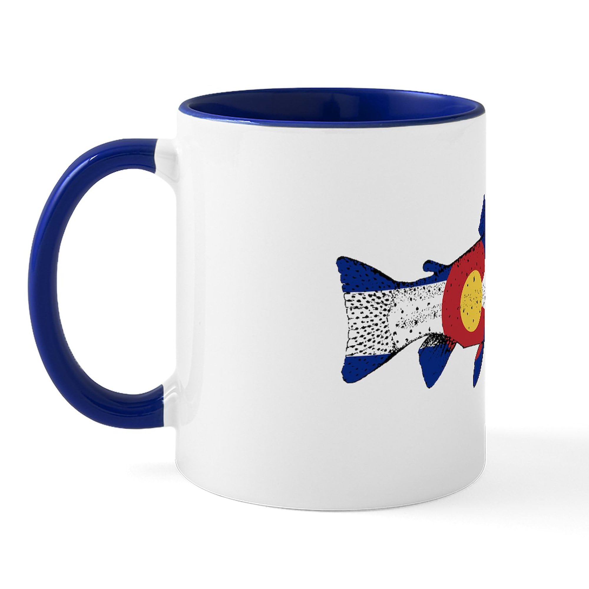Colorado Fish Design 11 oz (325 ml) Ceramic Coffee Mug - Perfect for Home, Office & Camping Use