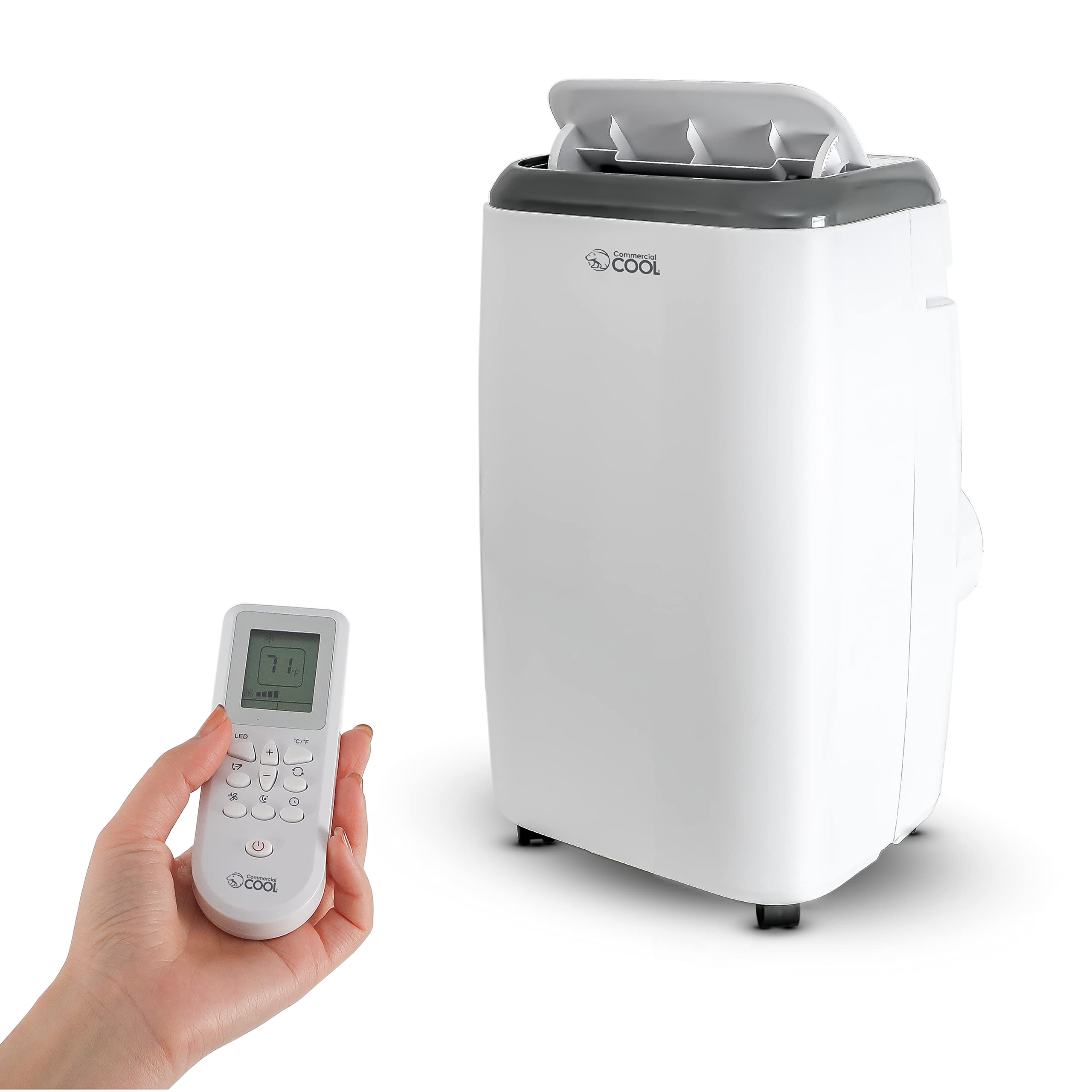 Commercial Cool CPT06WB 10,000 BTU Portable Air Conditioner with Remote Control - White - Perfect for Bedrooms, Offices & Small Spaces