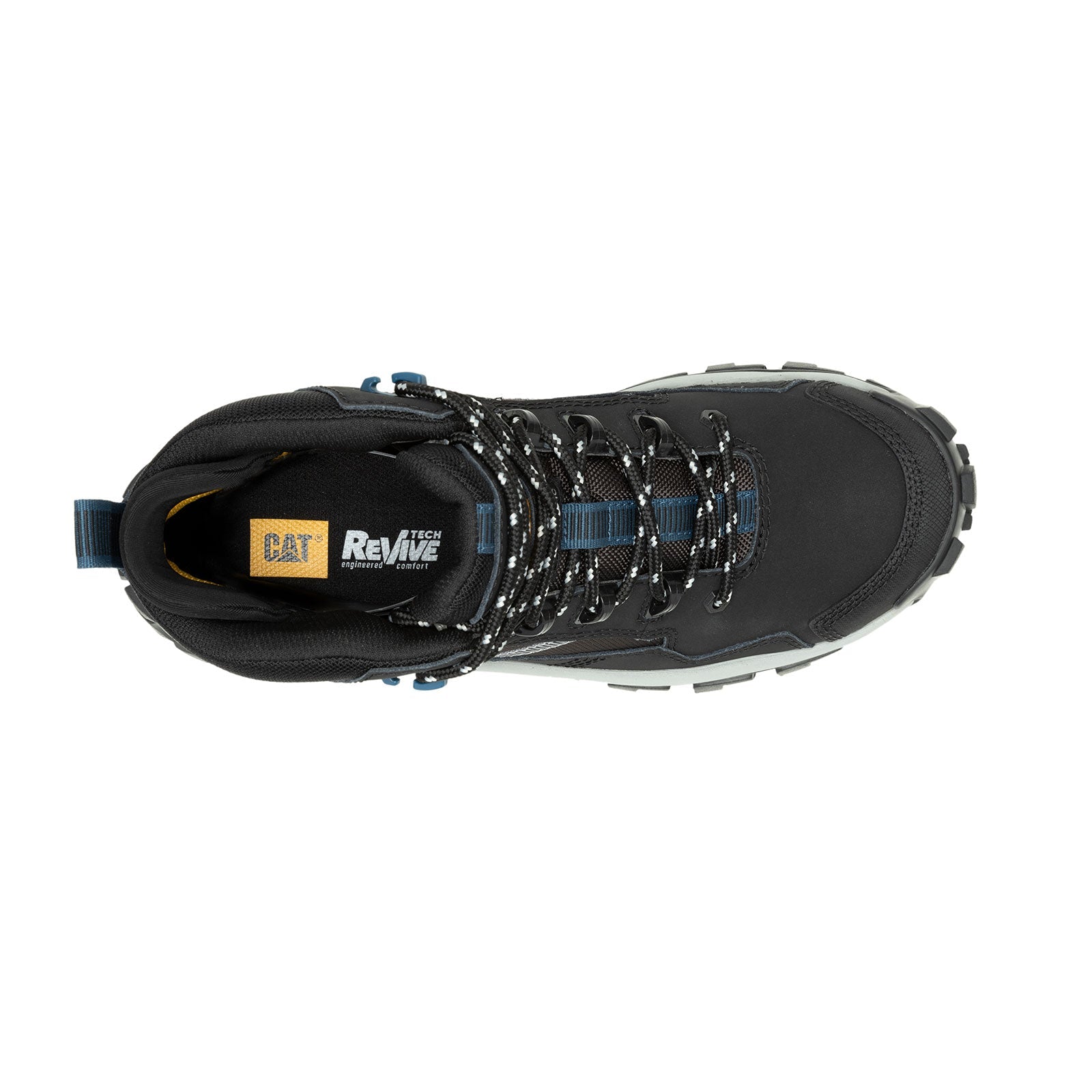 Invader Mid Vent Composite Toe Work Boots for Men - Black Safety Shoes with Breathable Design | Perfect for Construction, Warehouse & Outdoor Work