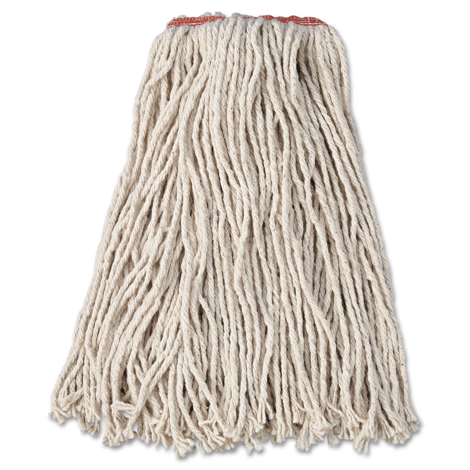 Rubbermaid Commercial Heavy Duty 16-Ounce Cotton Wet Mop with 1-Inch Headband - Pack of 12 for Office, School, Stadium & Bathroom Floor Cleaning - Durable Commercial Mop for Spills, Stains & Deep Cleaning