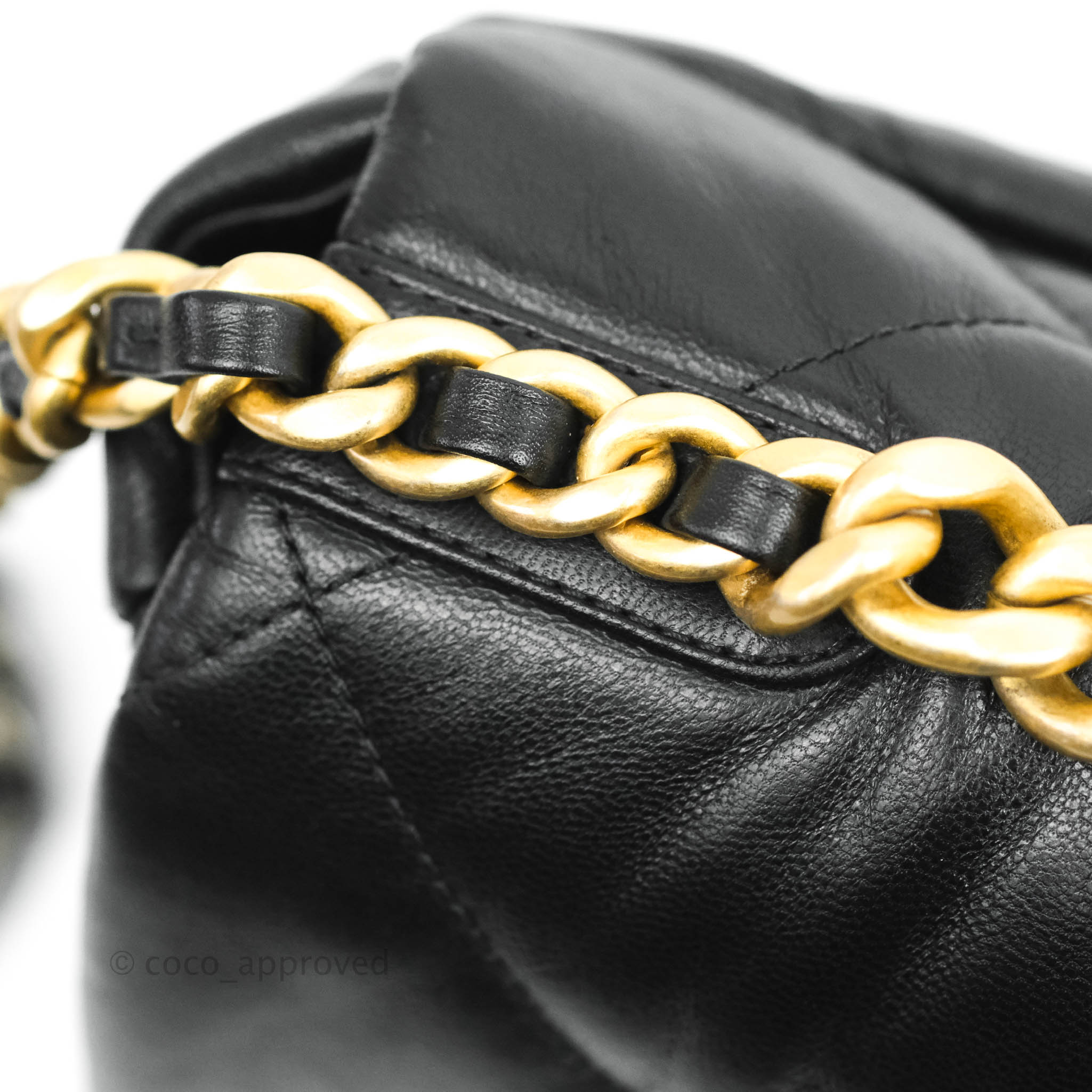 Chanel 19 Small Flap Bag Black Goatskin Mixed Hardware - Luxury Designer Handbag for Women | Perfect for Evening Events, Date Nights & Special Occasions