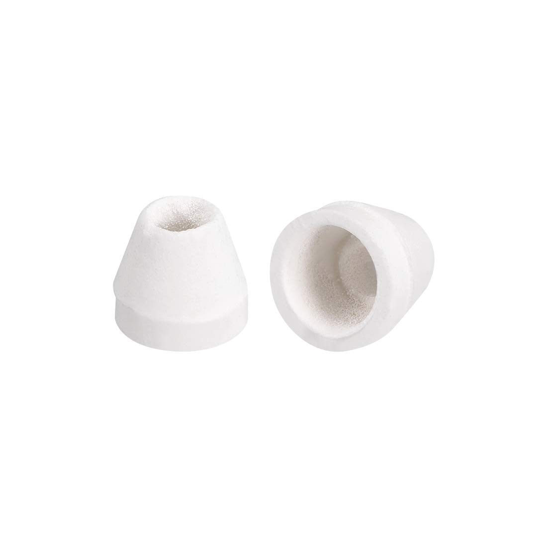 100pcs Ceramic Electrical Insulators - 4mm Dia Tapered Porcelain Tube Beads, High Temperature Resistant (1000°C) for Oven, Kiln & DIY Electronics Projects - Perfect for Jewelry Making, Pottery & Electrical Wiring