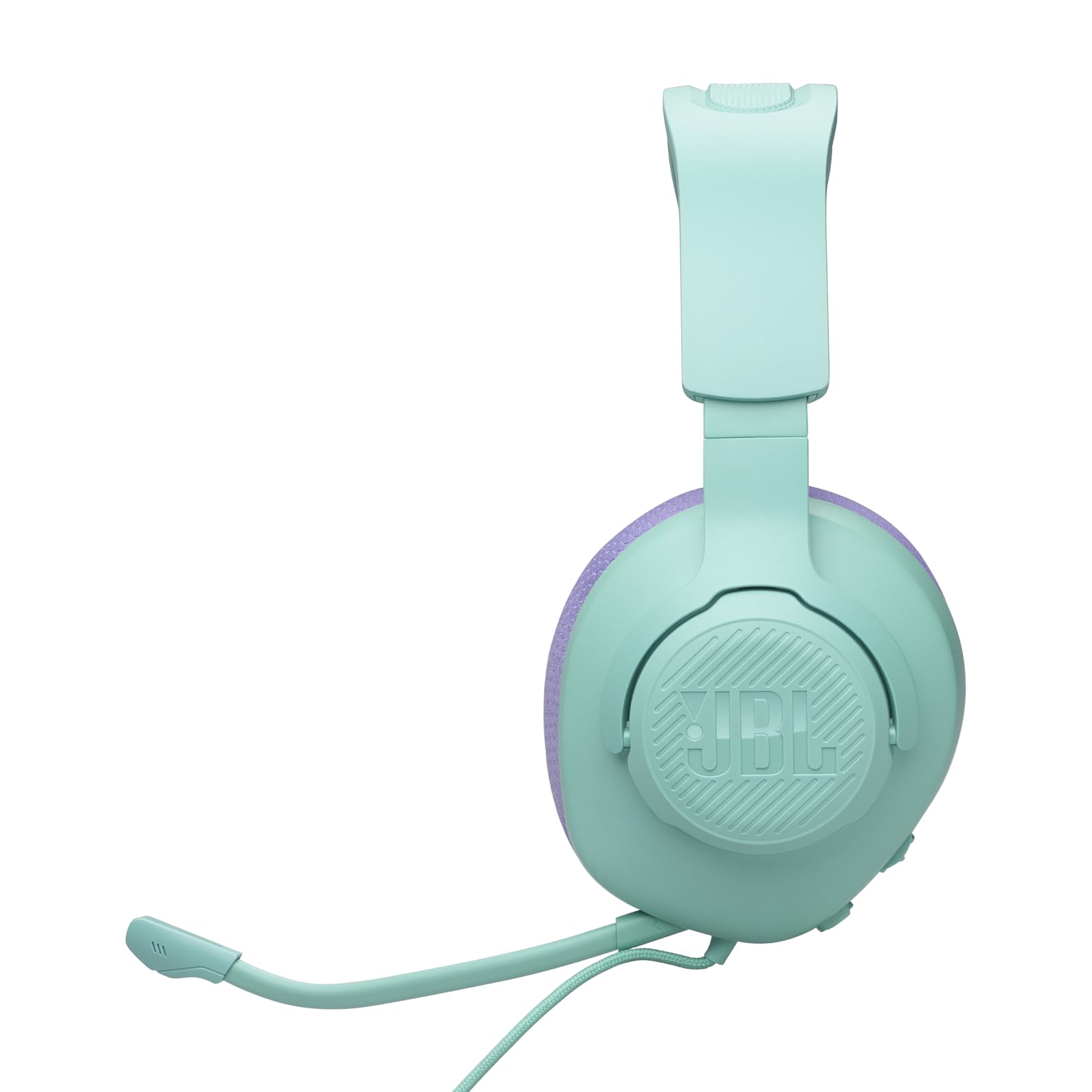 JBL Quantum 100M2 Wired Over-Ear Gaming Headset with QuantumSOUND - Detachable Mic & Multi-Platform 3.5mm Jack (PC, PS4, Xbox, Mobile) for Immersive Gaming & Online Meetings - Cyan