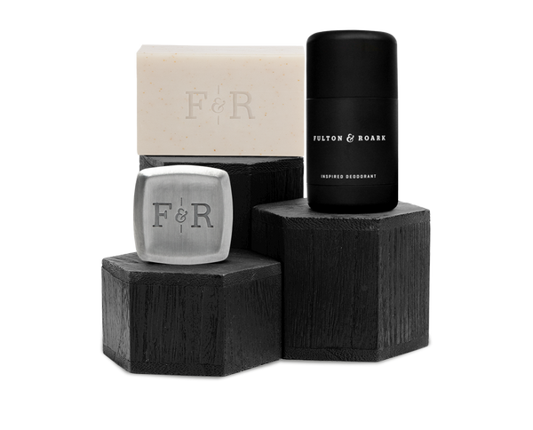 Fulton & Roark The Essentials Bundle - Fragrance, Deodorant & Soap Set for Men | Blue Ridge Scent | Perfect for Travel, Gym & Daily Grooming Routine