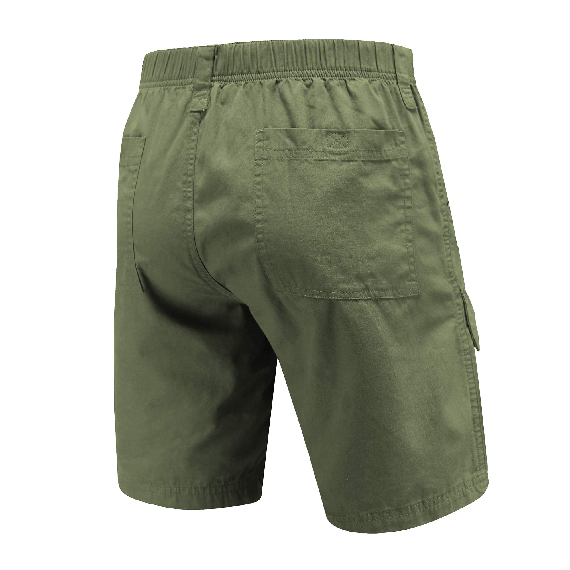 VAYAGER Men's Lightweight Cotton Cargo Shorts with Multiple Pockets - Comfortable Outdoor Hiking & Casual Wear for Sports, Travel, and Everyday Use