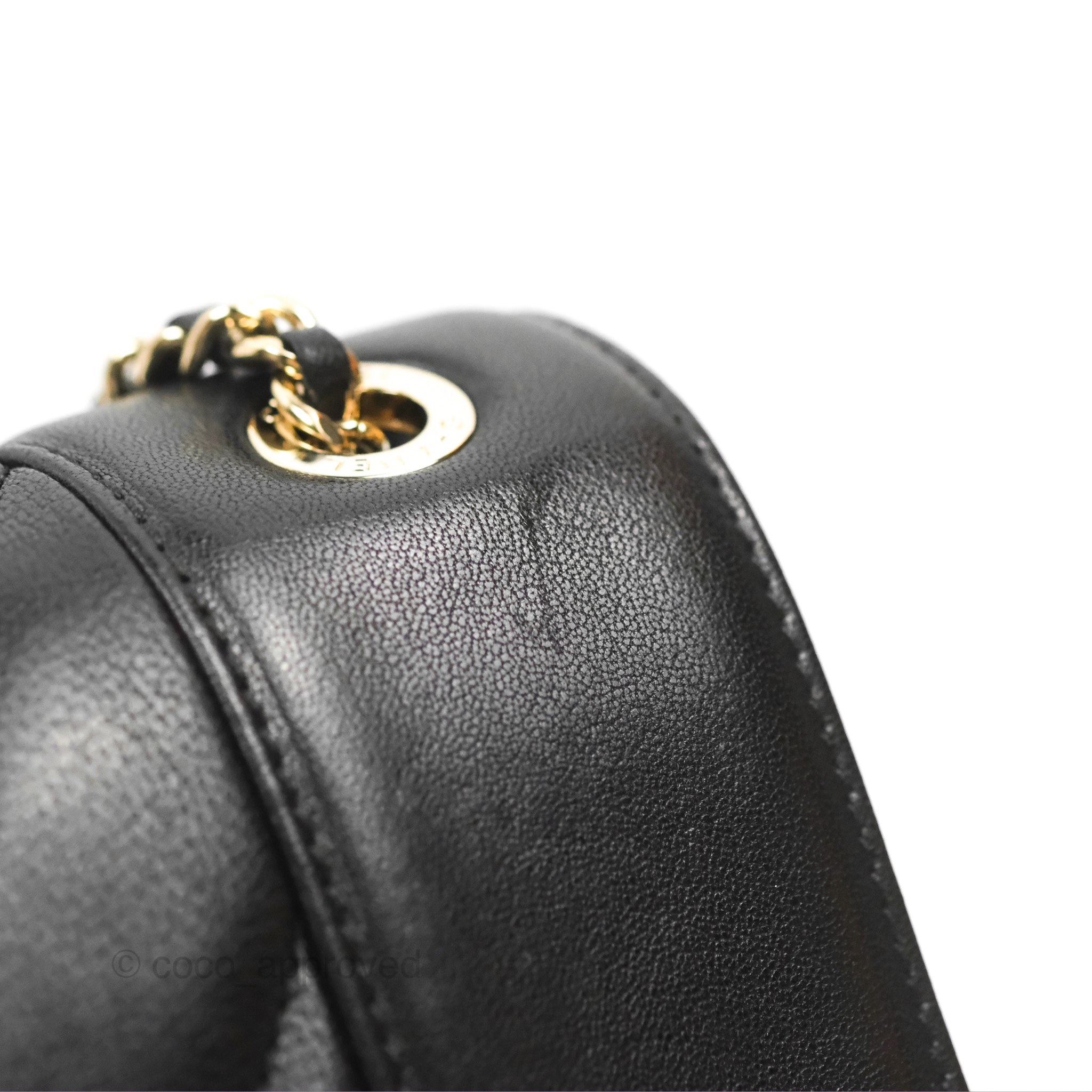 Chanel Chevron Mademoiselle Flap Bag Black Sheepskin Leather with Gold Hardware - Luxury Crossbody Purse for Women, Perfect for Date Night & Evening Events