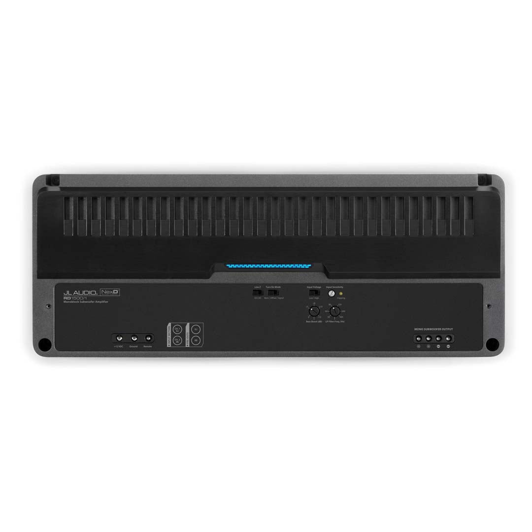 JL Audio RD1500/1 Class D Mono Car Amplifier - 1500W RMS Power, RD Series High-Performance Subwoofer Amp for Deep Bass - Perfect for Car Audio Systems & Truck Sound Upgrades