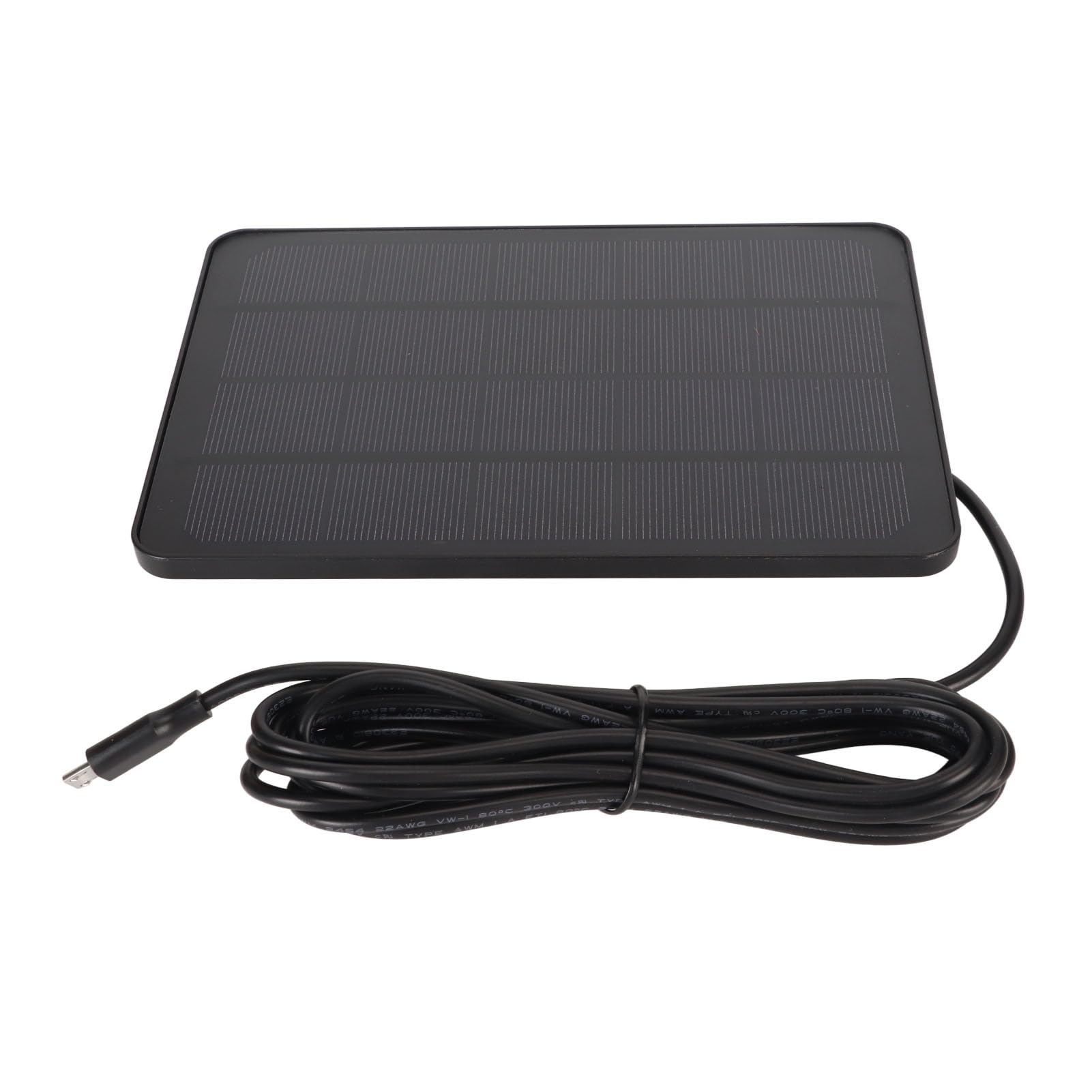 6 Camera Solar Panel Security System - IP65 Waterproof, 5V 4W High Efficiency USB Charging (White/Black) for Outdoor Home & Business Surveillance