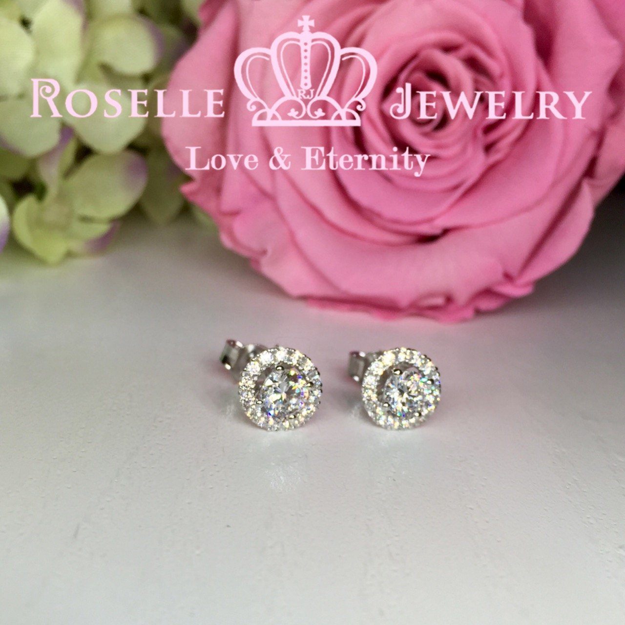 Detachable Halo Stud Earrings for Women - 14K Gold Plated Cubic Zirconia Earrings | Perfect for Weddings, Parties & Everyday Wear