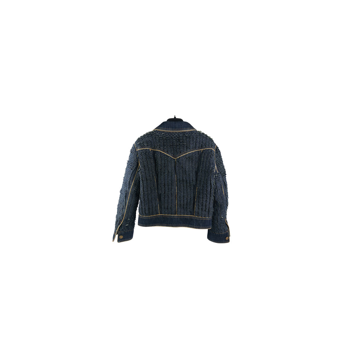 Chanel Button Denim Jacket Women's Size 36 - Classic Blue Denim Jacket with Gold Buttons for Casual Outfits & Streetwear Fashion