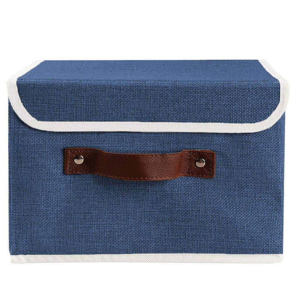 6-Pack CompreDH Storage Cube Bins with Lids - Foldable Fabric Clothes Baskets for Shelves, Closet, Home Organization | Perfect for Bedroom, Kids Room, Laundry & Office Storage