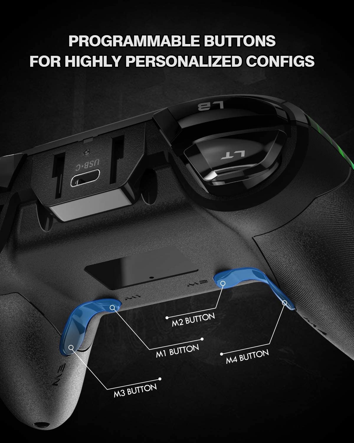 REDSTORM Wireless Gaming Controller for PC, PS3, Switch, Smartphone & Android Devices - 2.4G Dual Vibration Gamepad with Turbo, Programmable Buttons & LED Lights | Perfect for PC Gaming, Console Play & Mobile Gaming on TV Box/Tablet (OTG Compatible)
