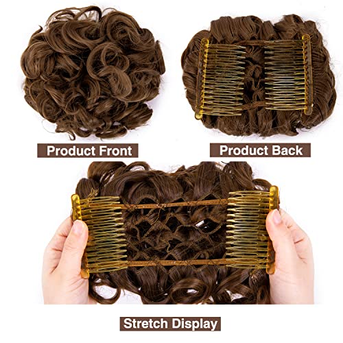 Messy Bun Hair Clip - Perfect for Curly Hair, Easy Chignon Updo for Women | Great for Work, Parties & Everyday Wear